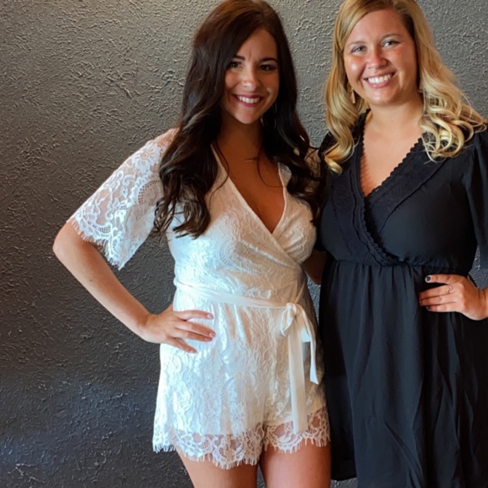 BRIDAL- White lace romper